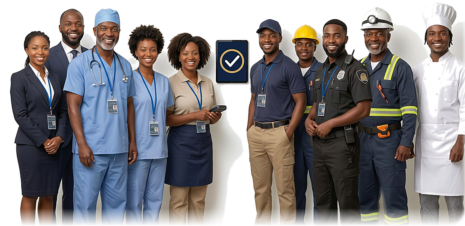 Workers across every industry, attendance verified with KlensClock